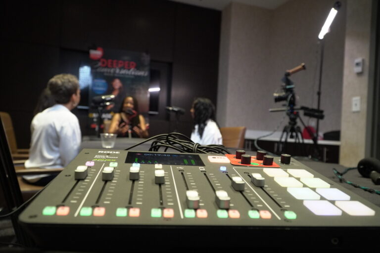 Rodecaster Pro for Video podcast production at Podcast Titans