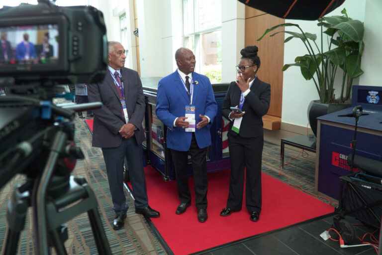 Filming testimonials as part of a video marketing campaign