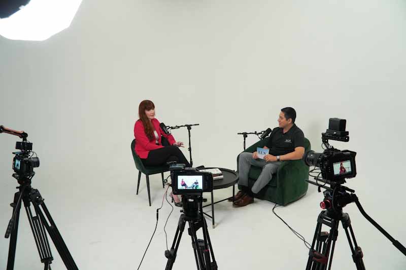 Podcast Titans films podcasts with Blackmagic cinema cameras