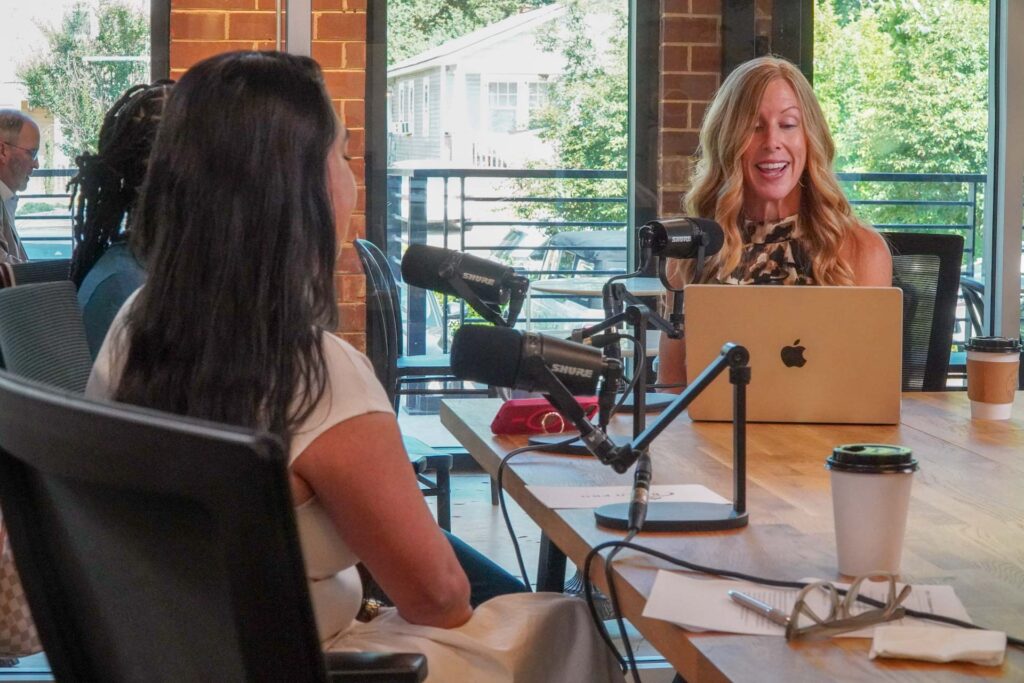 We filmed a roundtable podcast in a Charlotte coffee shop